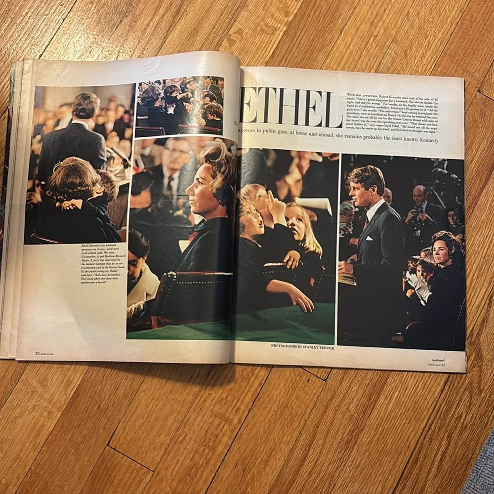 Vintage LOOK Magazine - June 25, 1968 - Ethel Kennedy & Rosemary's Baby